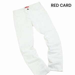 RED CARD レッドカード 12503 通年 ストレッチ♪ ホワイト デニム パンツ ジーンズ Sz.25　レディース 白 日本製　K4B00128_2#R