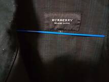 バーバリーブラックレーベル ジップアップジャケット 黒 シャドーチェック L 3 インディゴ コート ダウンジャケット BURBERRY BLACK LABEL_画像2