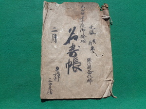 古文書　太田摂津守様御検地　名寄帳　元禄癸酉年　駿河國益?郡　1冊　検索　太田資直　静岡県郷土資料　イタミ有