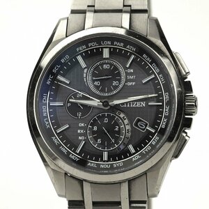 【中古/稼働品】CITIZEN シチズン AT8040-57E アテッサ ソーラー電波 チタン メンズ （K-D4664）