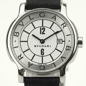 【中古・電池交換済】BVLGARI (ブルガリ) ソロテンポ ST29S ホワイト クオーツ （K-I9492）