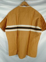 60's vintage ヴィンテージ arrow アローMADE IN USA サンフォライズド ショートスリーブ ヘンリー シャツ 古着 size（M）_画像3