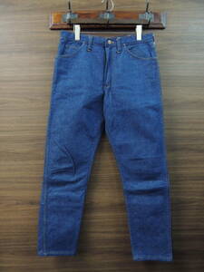 70S VINTAGE W33 L30 濃紺 美品 ラングラー WRANGLER USA製 テーパード インディゴ デニム パンツ ジーンズ SCOVILLジッパー 33インチ 60S