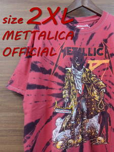 ◆ 美品 2XLサイズ メタリカ METALLICA オフィシャル 公式 PUSHEAD UNFORGIVEN タイダイ染め 半袖 Tシャツ XXL 90S VINTAGE 復刻 1992年
