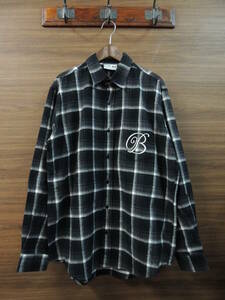 ◆ 美品 XLサイズ 定価24200円 ブラックアイパッチ BlackEyePatch チェック ネルシャツ 黒 ブラック X-LARGE