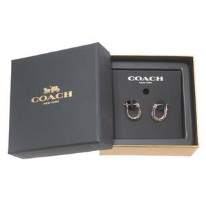 COACH/コーチ ラインストーンピアス ピンクゴールド F54497 FS Bランク