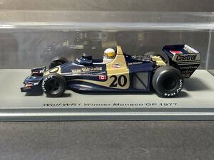 スパーク 1/43 ウルフWR1 Winner モナコGP 20 1977 #20 J.シェクター