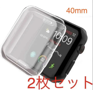 Apple Watch series 4/5/6/SE 40mm クリア 透明 アップルウォッチ シリーズ ケース カバー 全面保護 傷防止 TPU m0sE