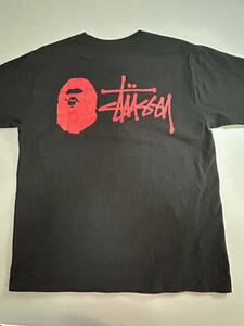 STUSSY × A BATHING APE 20周年コラボTシャツ 希少 エイプ×ステューシー