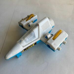 ■昭和レトロ スターウォーズ？Xウィング風飛行機戦闘機フィギュアおもちゃ当時物2a■検おまけ食玩xウイング昔ジャンク古い玩具超合金