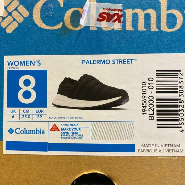 Colombia Women’s PALERMO STREET 靴 スリッポン 25.0cm US8 スニーカータイプ 防寒