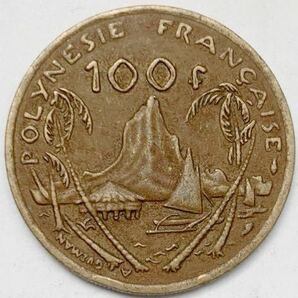 海外コイン フランス領ポリネシア 100フラン 1991年の画像1