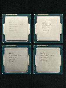 □【Core i5/第4世代/BIOS起動】 Intel CPU Core i5-4570 4個セット SR14E 3.20GHz 最大 3.60GHz LGA1150 まとめて □ W02-0222