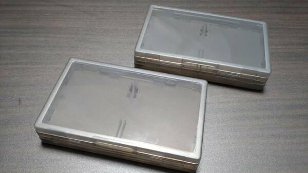 【新品未使用】ゲームボーイ ソフトケース clear black ソフト4本収納可能 2個セット gb gbc ips #0136137