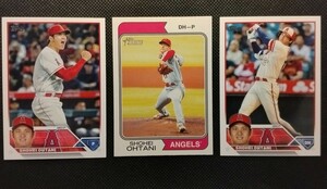 大谷翔平 3枚セット【2022 TOPPS HERITAGE #20】【2023 TOPPS SERIES 1 #17】【2023 TOPPS SERIES 2 #600】 エンジェルス ドジャース