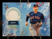 吉田正尚 ホリデー レリック 【2023 TOPPS HOLIDAY MEGA BOX RELIC MASATAKA YOSHIDA RC-MY】 WBC 侍ジャパン レッドソックス レア_画像1