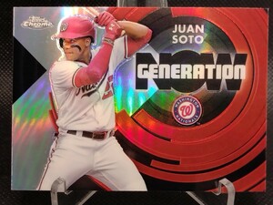 フアン・ソト 【2022 TOPPS CHROME UPDATE SERIES GENERATION NOW CHROME JUAN SOTO GNC-3】 ナショナルズ パドレス ヤンキース