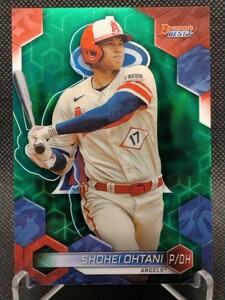 大谷翔平 99枚限定 グリーン 【2023 TOPPS BOWMAN'S BEST #62 SHOHEI OHTANI GREEN REFRACTOR】WBC 侍ジャパン エンジェルス ドジャース