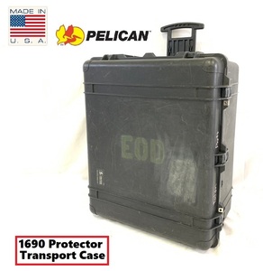 【アメリカ製】 ペリカン ハードケース PELICAN 1690 Protector Transport Case 道具箱 キャスター付 米軍放出品(220)☆AB20JK-N#24