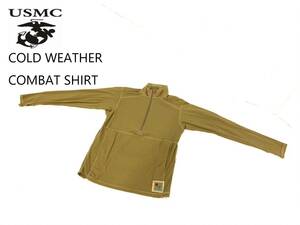 米軍放出品☆ハーフジップシャツ プルオーバー Sサイズ PECKHAM FROG コールドウェザーシャツ 長袖 防寒 USMC(60)☆AB2NK#23