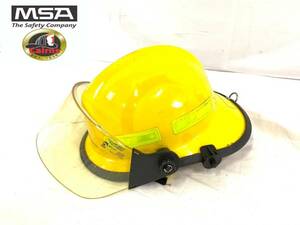 【アメリカ製】MSA 消防用ヘルメット Cairns 660C Metro Composite Fire Helmet ミリタリー 防災用品 米軍放出品(100)☆AB8JK#24