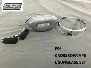 【米軍放出品】☆ESS CROSSBOW/クロスボウ ゴーグル サングラス ケース付 ミリタリー サバゲー バリスティックアイシールド(60)HB13TK-2#24