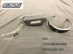 【米軍放出品】☆ESS CROSSBOW/クロスボウ ゴーグル サングラス ケース付 ミリタリー サバゲー バリスティックアイシールド(60)HB15AK#24