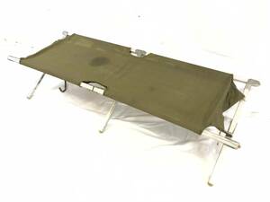 米軍放出品 コット フォールディングベッド 折りたたみベッド キャンプ アウトドア 野戦アルミベッド ミリタリー サバゲー(140)HB26AK-2#24
