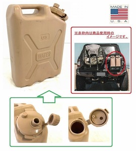 【米軍放出品】☆未使用品 ウォータータンク ポリタンク ジェリカン 5GAL 20L キャンプ アウトドア USミリタリー(120)☆AB8LK-W#24