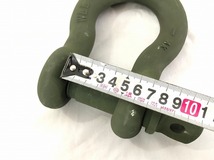 【米軍放出品】シャックル 5個 10トン 吊り具 玉掛け けん引 荷揚げ 重機 (120) ☆BA26LK-W#24_画像5