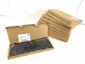 【米軍放出品】☆未使用品 HP USBキーボード 10個 英文タイプ SK-2025 デスクトップキーボード (120)☆CB19AG