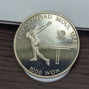 第24回 ソウル オリンピック プルーフ 卓球 韓国 記念硬貨 コイン 五輪 硬貨 K405-①-v