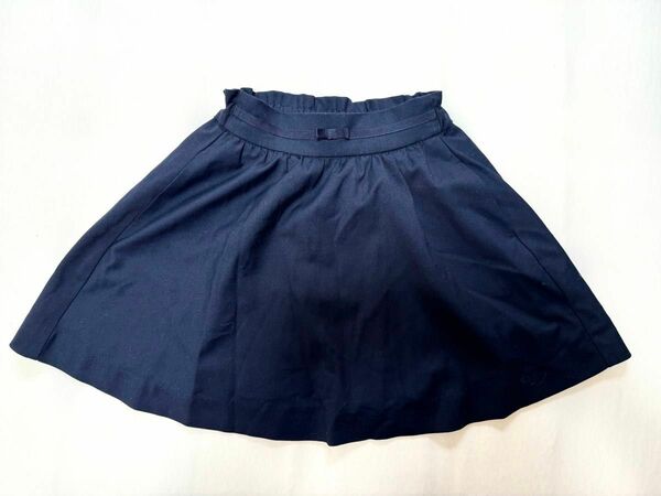 120サイズ　ネイビー　紺スカート　フォーマル　小学校受験準備　GU