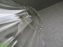 【レア】ガラスの大鉢 クリスタルガラス フルーツボウル コンポート 深皿 盛皿 器 シンプルライン スタイリッシュ 花器 フラワープレート_画像8