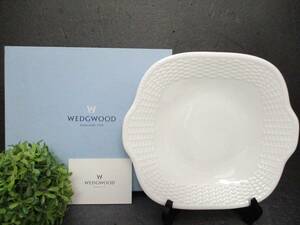 ☆1000スタ☆【未使用・箱入・栞付】ウェッジウッド WEDGWOOD ナンタケット NANTUCKET BBプレート １枚 持ち手付プレート 大皿 洋食器 皿