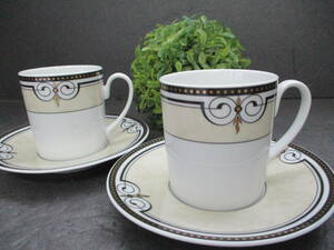 [ beautiful goods * rare * rare ] Rosenthal Rosenthal Classic RENAISSANCE cup & saucer 2 customer pair set C&S CLASSIC modern records out of production goods 