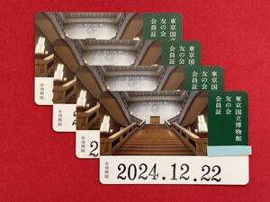 1-4枚 即決 東京国立博物館 友の会会員証 未記名 2024年12月まで 京都・奈良・九州でも使用可