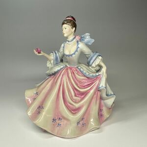 ロイヤルドルトン 置物 陶器人形 フィギュリン インテリア レベッカ REBECCA 女性 貴婦人 西洋美術 西洋アンティーク