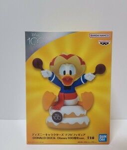 ★未開封★ ディズニーキャラクターズ ソフビフィギュア -DONALD DUCK- Disney100周年ver. ドナルド バンプレスト【定形外510円～】