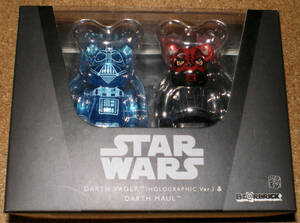 BE@RBRICK STAR WARS DARTH VADER (HOLOGRAPHIC Ver.) & DARTH MAUL 100% スターウォーズ ダースベイダー ダースモール