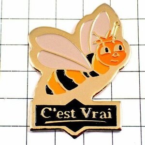 ピンバッジ・それは本当のミツバチ蜂蜜◆フランス限定ピンズ◆レアなヴィンテージものピンバッチ