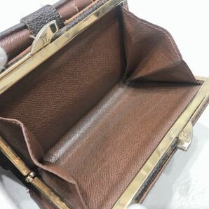 ☆LOUISVUITTON☆ ルイヴィトン ヴィトン モノグラム 折り財布 財布 ウォレット がま口 ブラウン 茶色 レザー 本革 レディース 送料無料の画像7