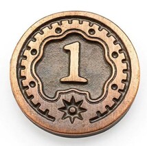 ボードゲーム「マラカイボ」の金属製　銀貨コイントークンのセット　メタルコインMaracaibo board game metal coin set_画像4