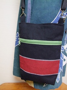 * hand made * old cloth fire fighting hanten remake shoulder bag ①*