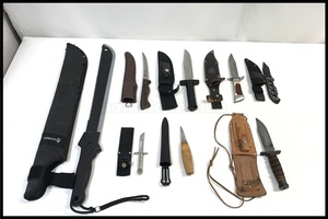 東京)GERBER/MORAKNIV など 1) シースナイフ マチェット ナイフ まとめ 8本