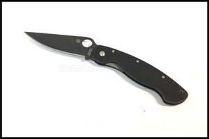 東京)Spyderco スパイダルコ MILITARY ミリタリー　ブラック　フォールディングナイフ　CPM S30V