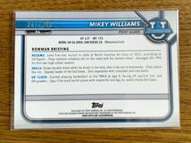 Mikey Williams Topps Bowman University Basketball 2021-22 Base Aqua Refractor 1st Bowman 250枚限定 マイキーウィリアムズ_画像2