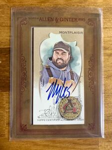 Myles Montplaisir Topps Allen&Ginter Baseball 2023 Star Autograph 直筆サイン マイルスモントプライサー ユーチューバー Youtube