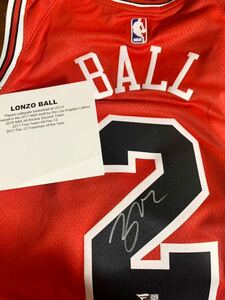 【Fanatics公式】Lonzo Ball 直筆サイン入りユニフォーム ロンゾボール シカゴブルズ Bulls オーセンティックユニフォーム NIKE NBA