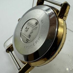 OMEGA オメガ 腕時計 メンズ AT 自動巻 DE VILE デビル ゴールド文字盤 アンティーク ラウンドフェイス デイト 可動品の画像6